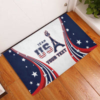 Personalized USA Make America Strong Again Rubber Doormat Go Paris 2024 - Wonder Print Shop