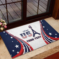 Personalized USA Make America Strong Again Rubber Doormat Go Paris 2024 - Wonder Print Shop