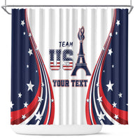 Personalized USA Make America Strong Again Shower Curtain Go Paris 2024