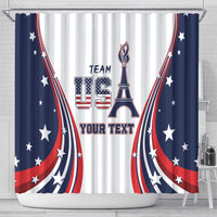 Personalized USA Make America Strong Again Shower Curtain Go Paris 2024