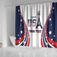 Personalized USA Make America Strong Again Shower Curtain Go Paris 2024