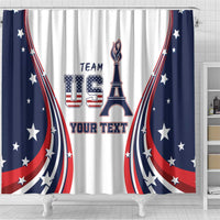 Personalized USA Make America Strong Again Shower Curtain Go Paris 2024