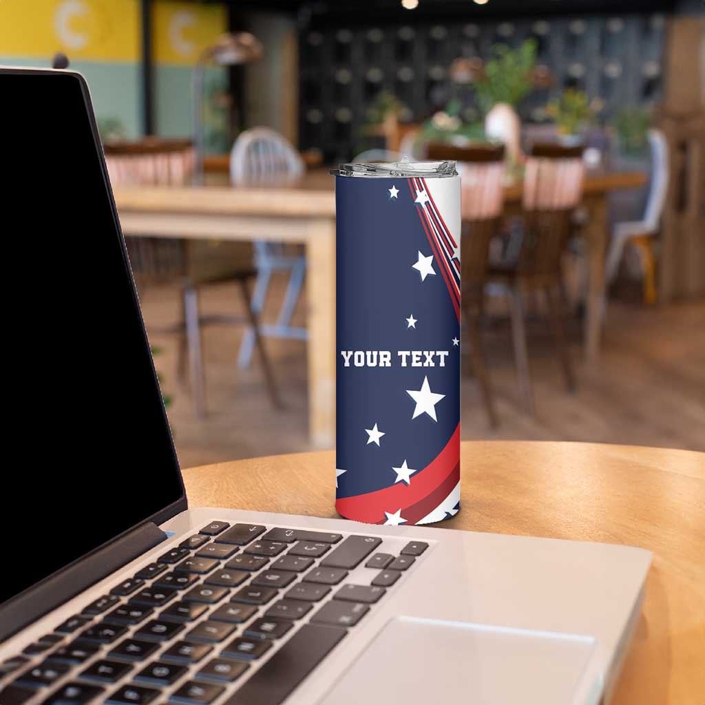Personalized USA Make America Strong Again Skinny Tumbler Go Paris 2024 - Wonder Print Shop