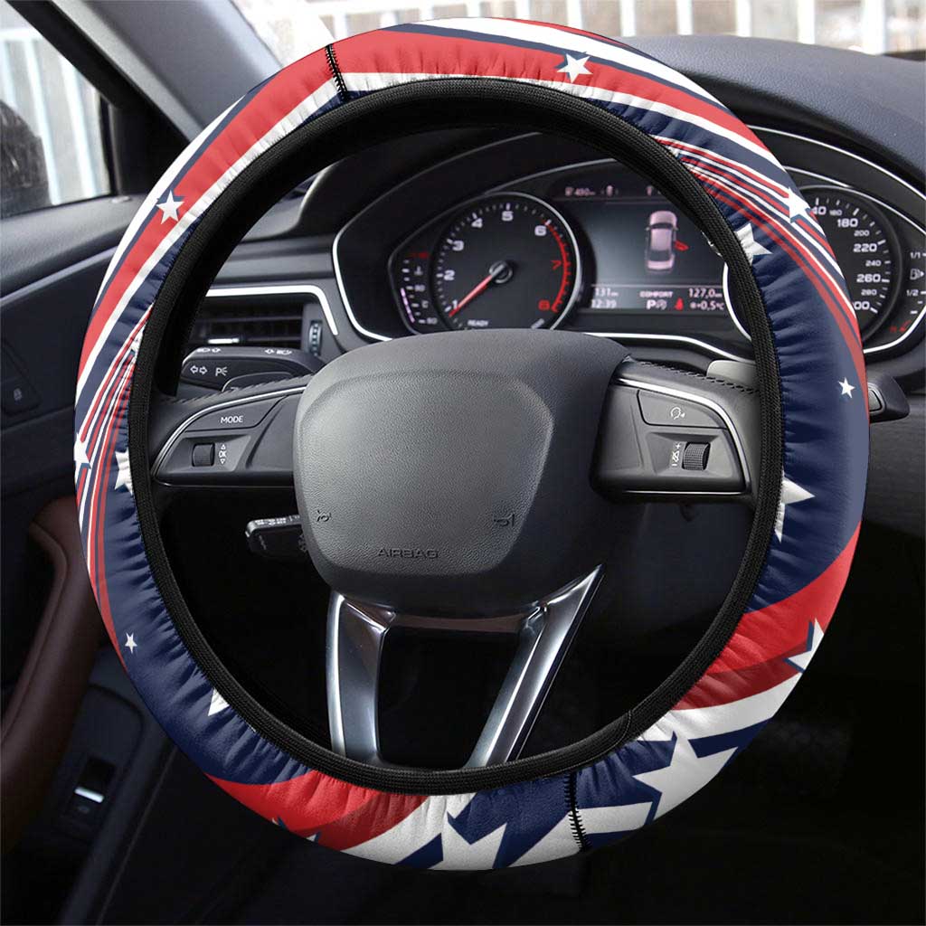 USA Make America Strong Again Steering Wheel Cover Go Paris 2024 - Wonder Print Shop