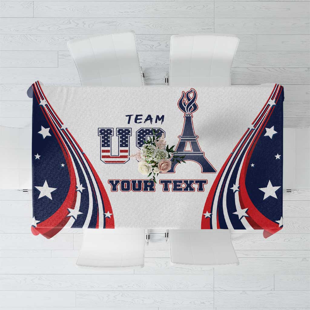 Personalized USA Make America Strong Again Tablecloth Go Paris 2024 - Wonder Print Shop