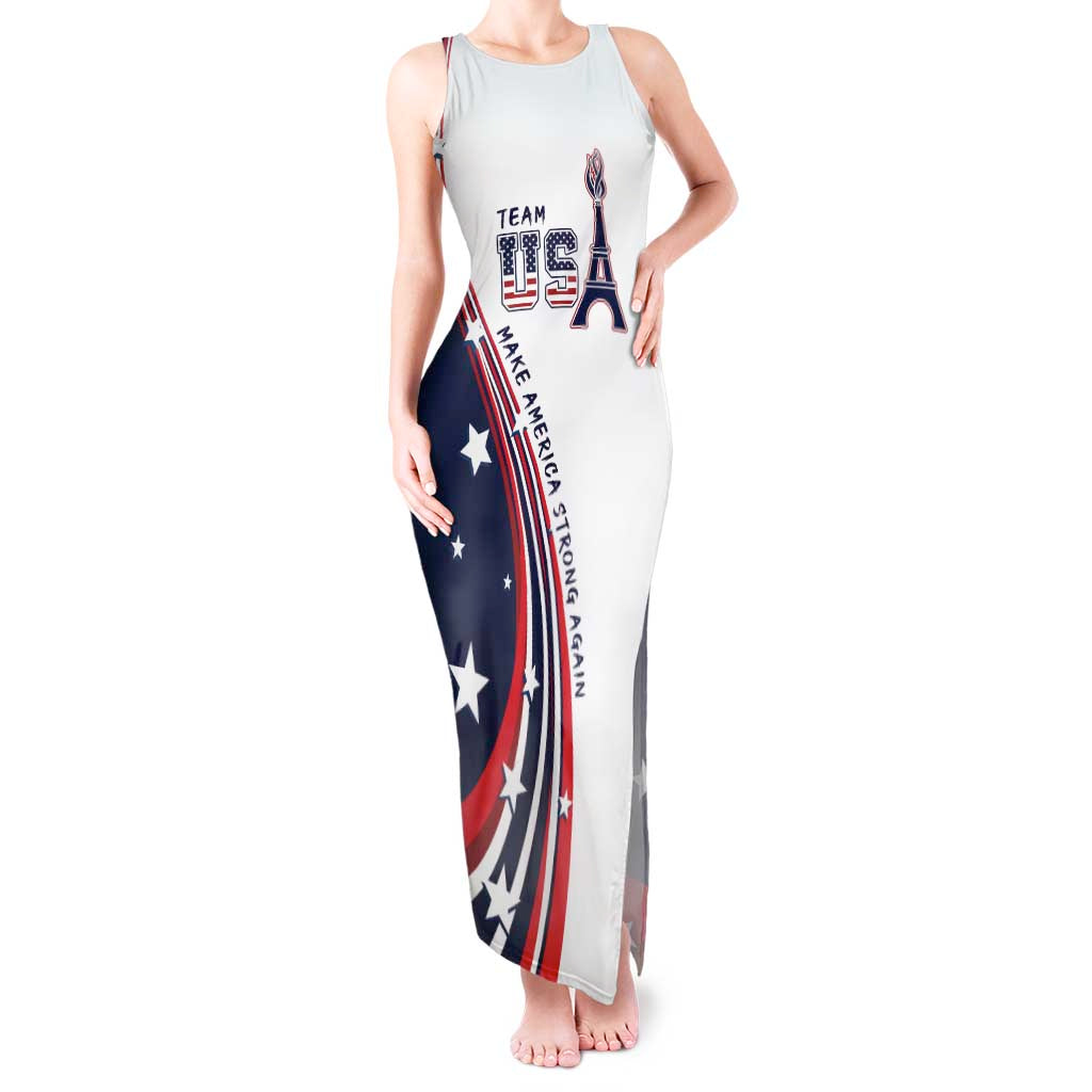 Personalized USA Make America Strong Again Tank Maxi Dress Go Paris 2024 - Wonder Print Shop