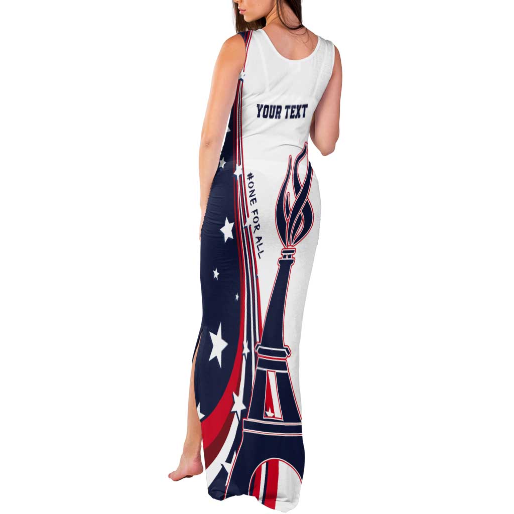 Personalized USA Make America Strong Again Tank Maxi Dress Go Paris 2024 - Wonder Print Shop