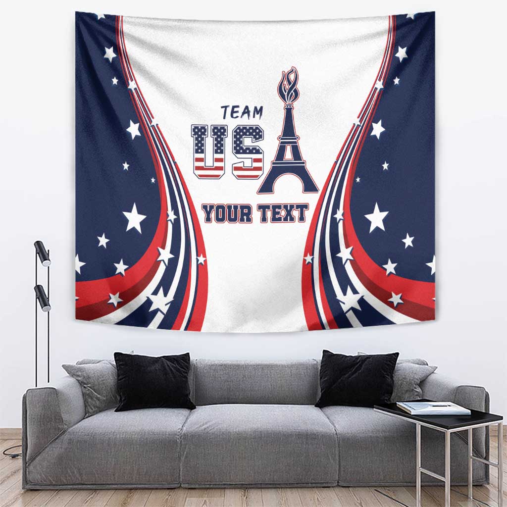 Personalized USA Make America Strong Again Tapestry Go Paris 2024 - Wonder Print Shop