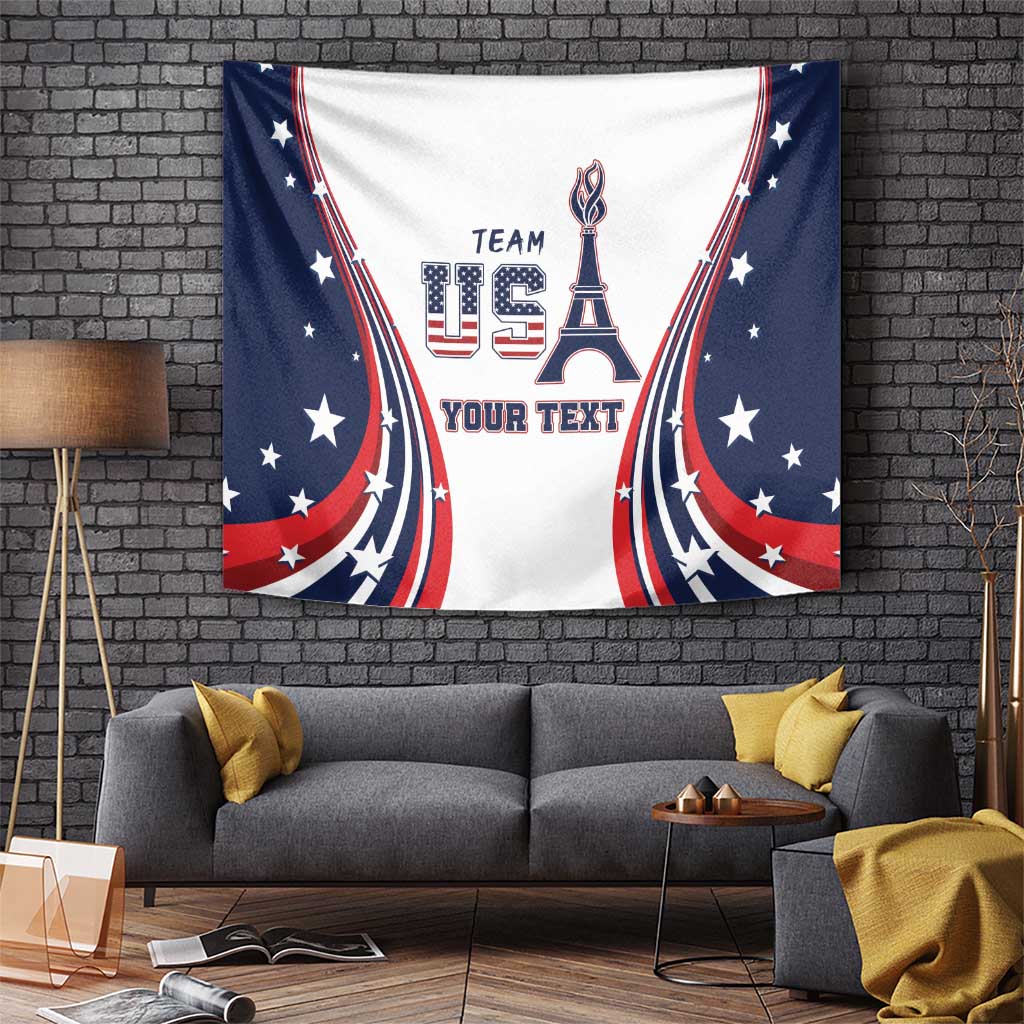 Personalized USA Make America Strong Again Tapestry Go Paris 2024 - Wonder Print Shop
