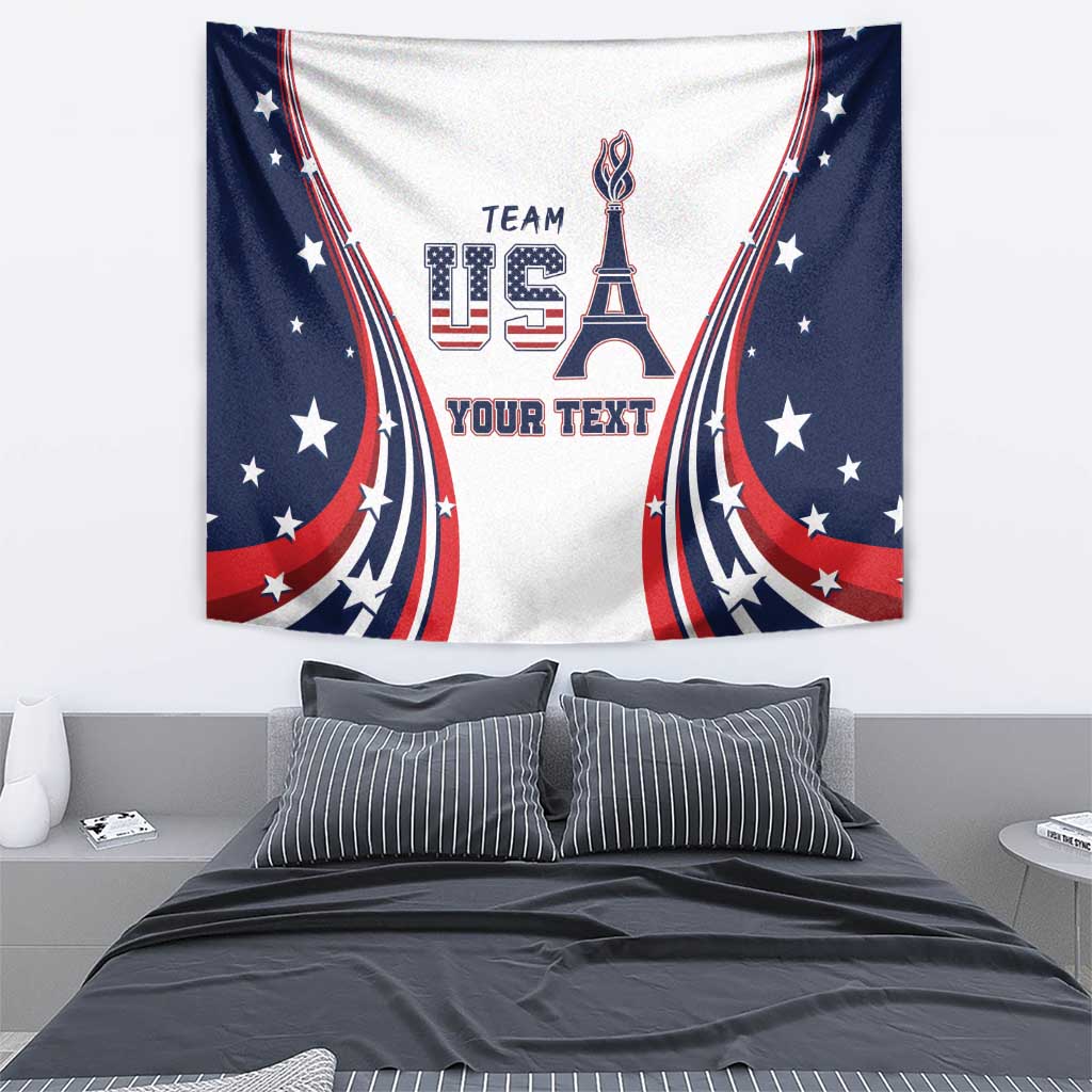 Personalized USA Make America Strong Again Tapestry Go Paris 2024 - Wonder Print Shop