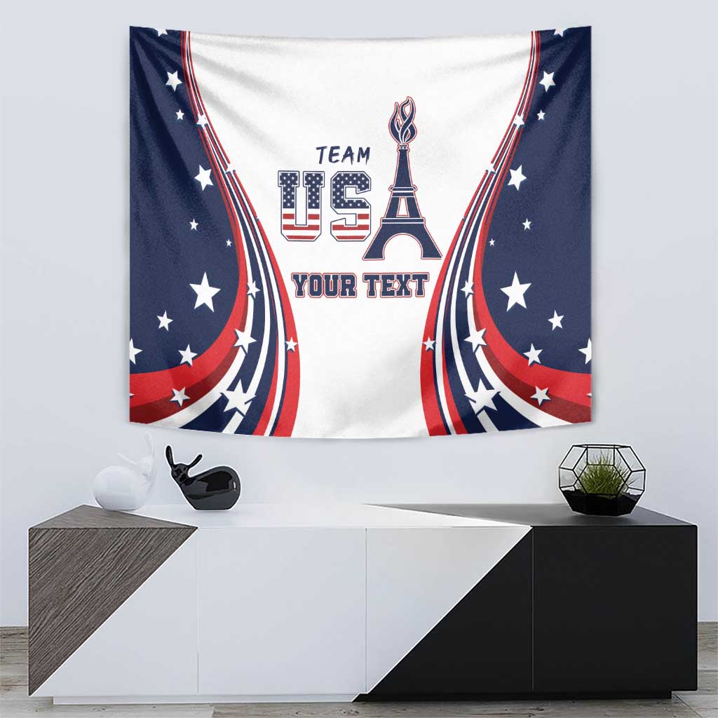 Personalized USA Make America Strong Again Tapestry Go Paris 2024 - Wonder Print Shop