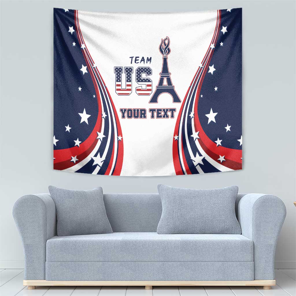 Personalized USA Make America Strong Again Tapestry Go Paris 2024 - Wonder Print Shop