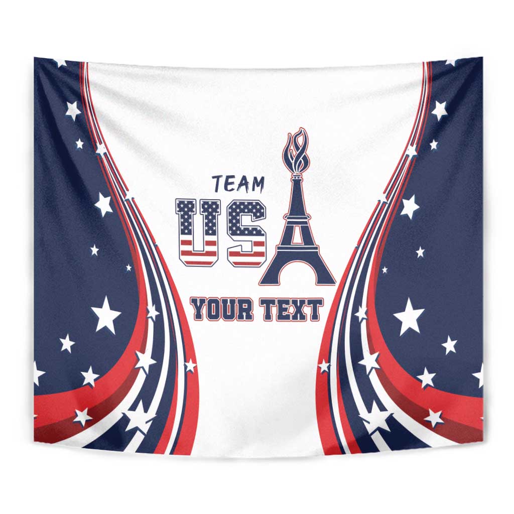 Personalized USA Make America Strong Again Tapestry Go Paris 2024 - Wonder Print Shop