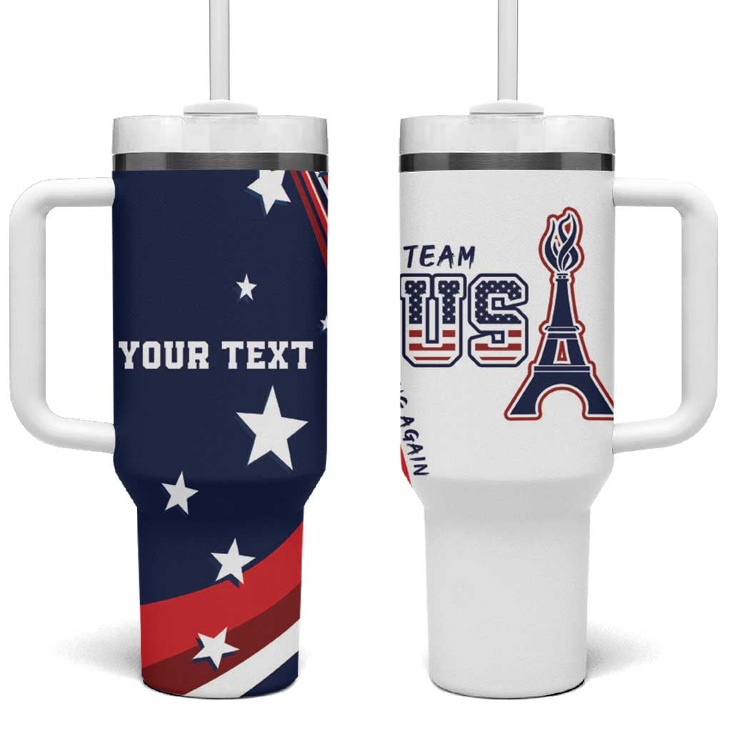 Personalized USA Make America Strong Again Tumbler With Handle Go Paris 2024 - Wonder Print Shop