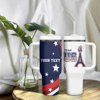 Personalized USA Make America Strong Again Tumbler With Handle Go Paris 2024 - Wonder Print Shop