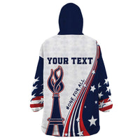Personalized USA Make America Strong Again Wearable Blanket Hoodie Go Paris 2024 - Wonder Print Shop