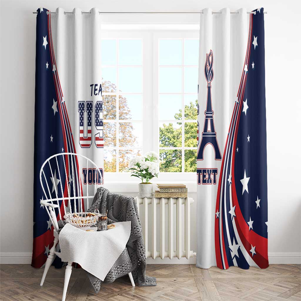 Personalized USA Make America Strong Again Window Curtain Go Paris 2024 - Wonder Print Shop