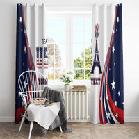 Personalized USA Make America Strong Again Window Curtain Go Paris 2024 - Wonder Print Shop