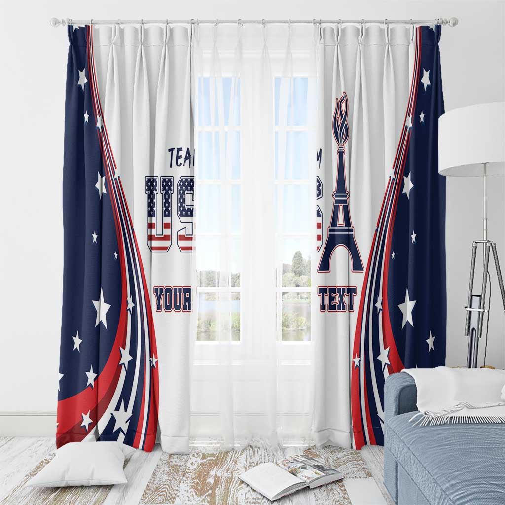 Personalized USA Make America Strong Again Window Curtain Go Paris 2024 - Wonder Print Shop