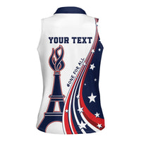 Personalized USA Make America Strong Again Women Sleeveless Polo Shirt Go Paris 2024 - Wonder Print Shop