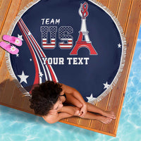 Personalized USA One For All Beach Blanket Go Paris 2024 LT9 - Wonder Print Shop