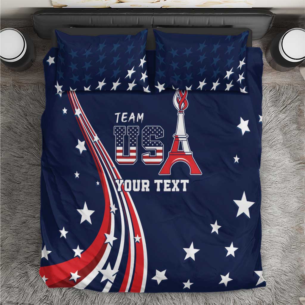 Personalized USA One For All Bedding Set Go Paris 2024 LT9 - Wonder Print Shop