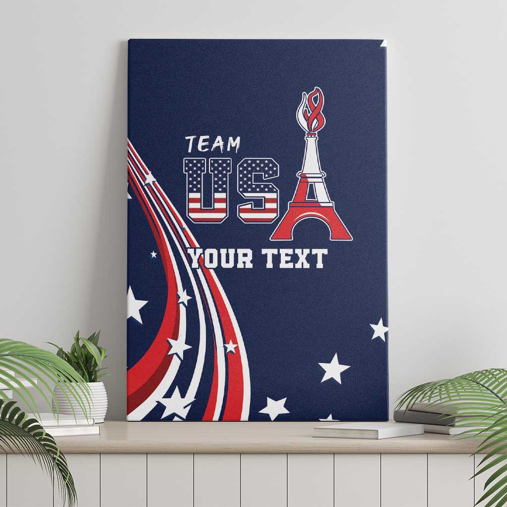 Personalized USA One For All Canvas Wall Art Go Paris 2024 LT9 - Wonder Print Shop
