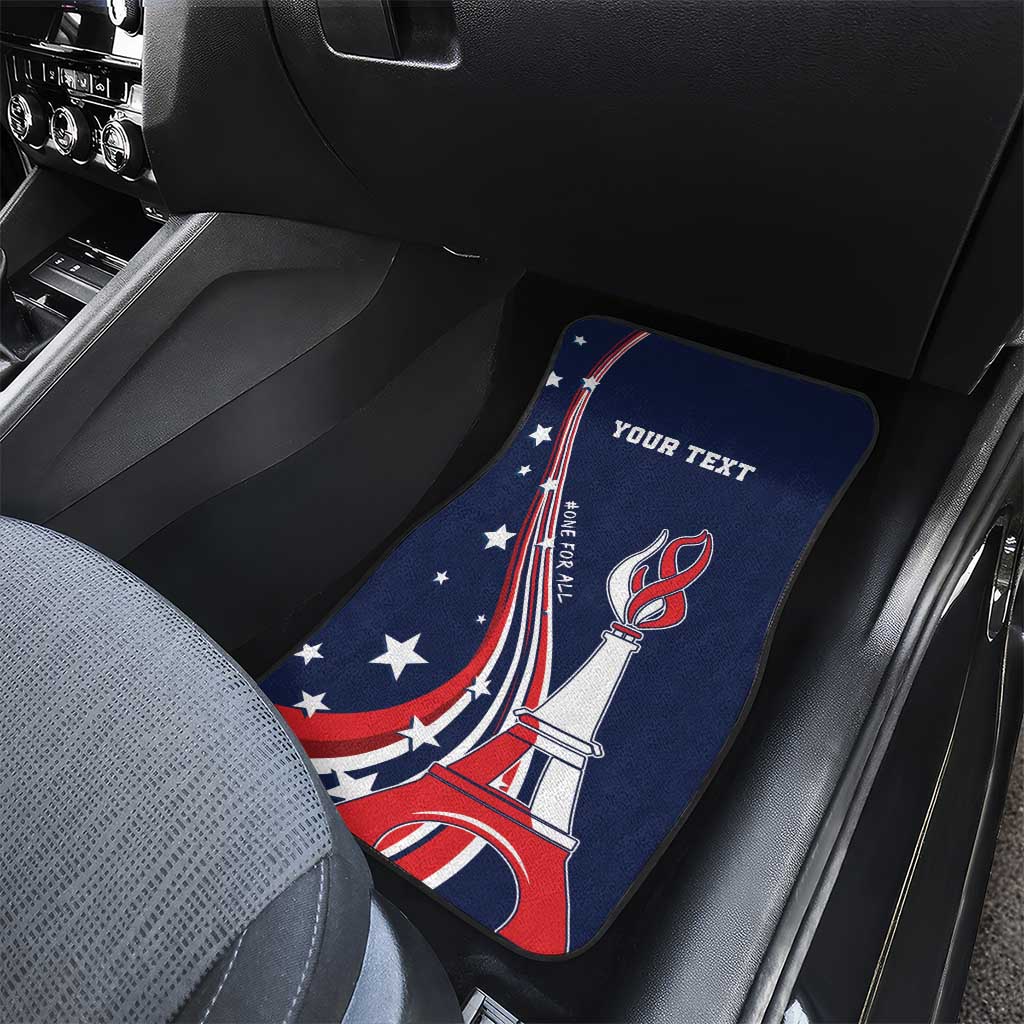 Personalized USA One For All Car Mats Go Paris 2024 LT9 - Wonder Print Shop