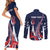 Personalized USA One For All Couples Matching Short Sleeve Bodycon Dress and Long Sleeve Button Shirt Go Paris 2024 LT9 - Wonder Print Shop