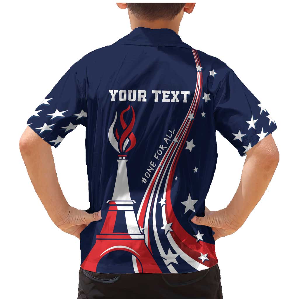 Personalized USA One For All Family Matching Mermaid Dress and Hawaiian Shirt Go Paris 2024 LT9 - Wonder Print Shop