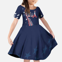 Personalized USA One For All Family Matching Summer Maxi Dress and Hawaiian Shirt Go Paris 2024 - Wonder Print Shop