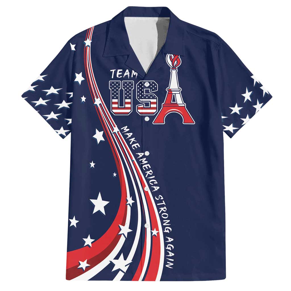 Personalized USA One For All Family Matching Summer Maxi Dress and Hawaiian Shirt Go Paris 2024 - Wonder Print Shop