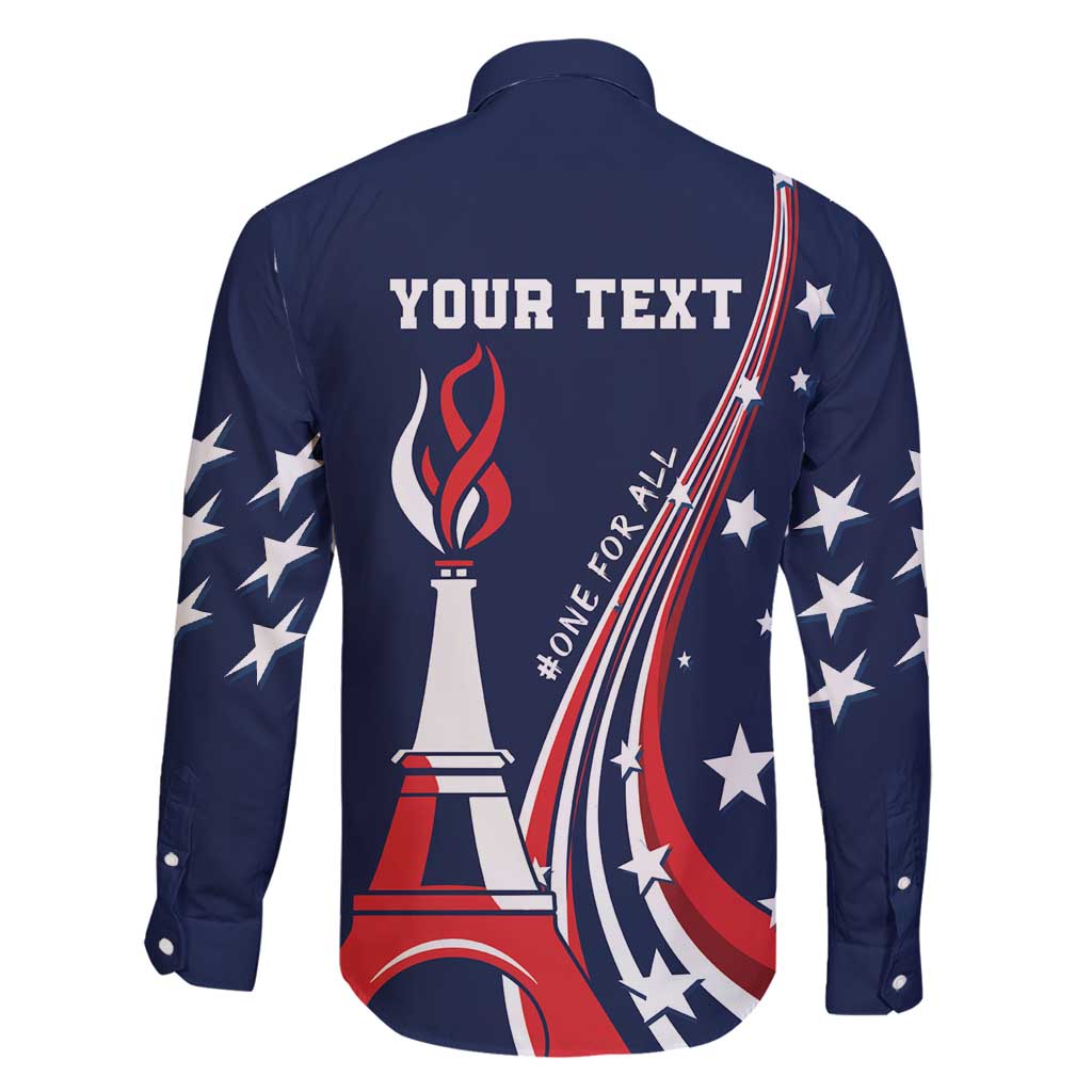 Personalized USA One For All Family Matching Summer Maxi Dress and Hawaiian Shirt Go Paris 2024 - Wonder Print Shop