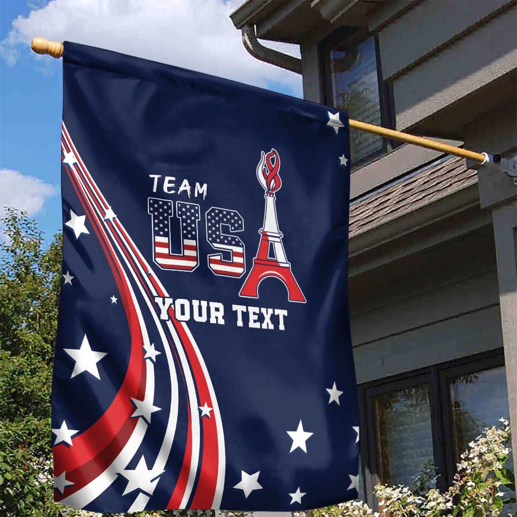 Personalized USA One For All Garden Flag Go Paris 2024 - Wonder Print Shop