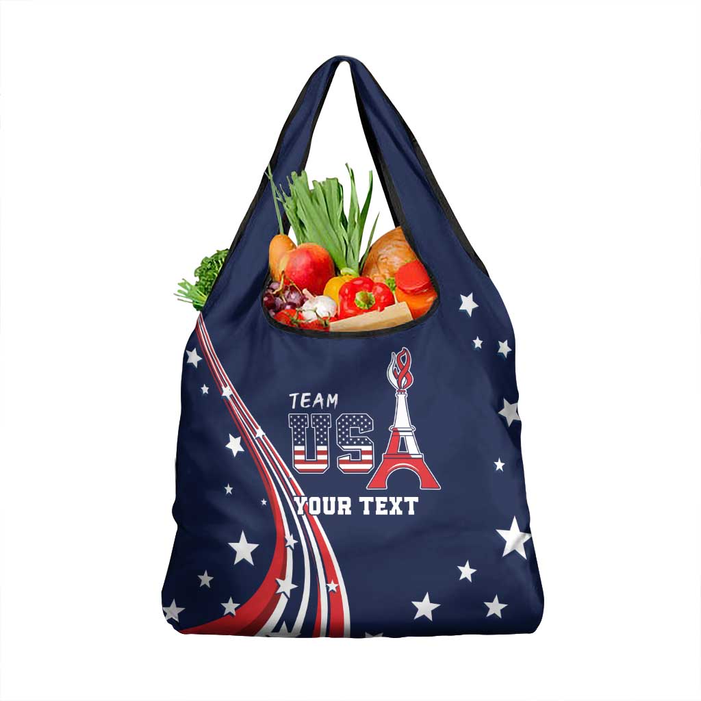 Personalized USA One For All Grocery Bag