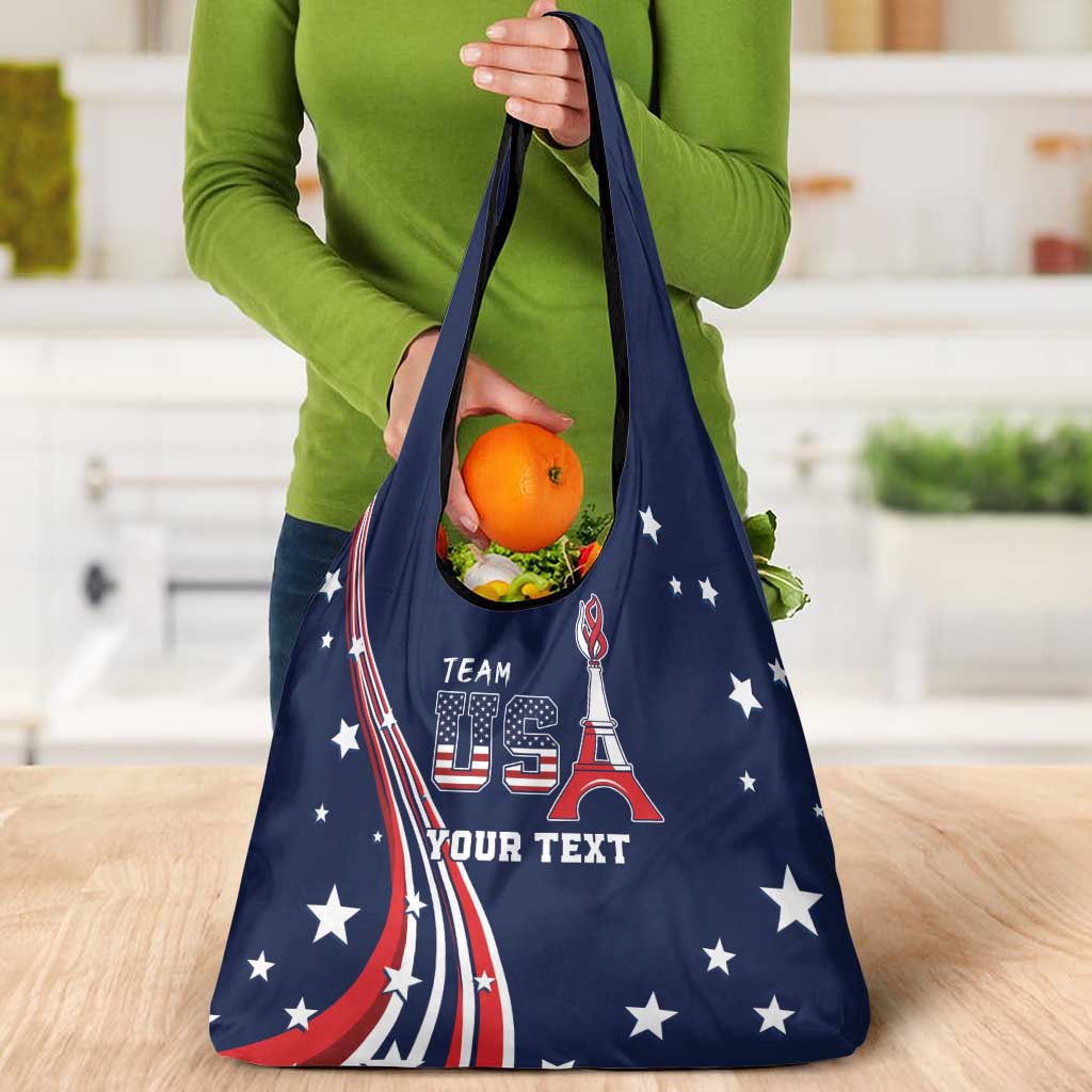 Personalized USA One For All Grocery Bag