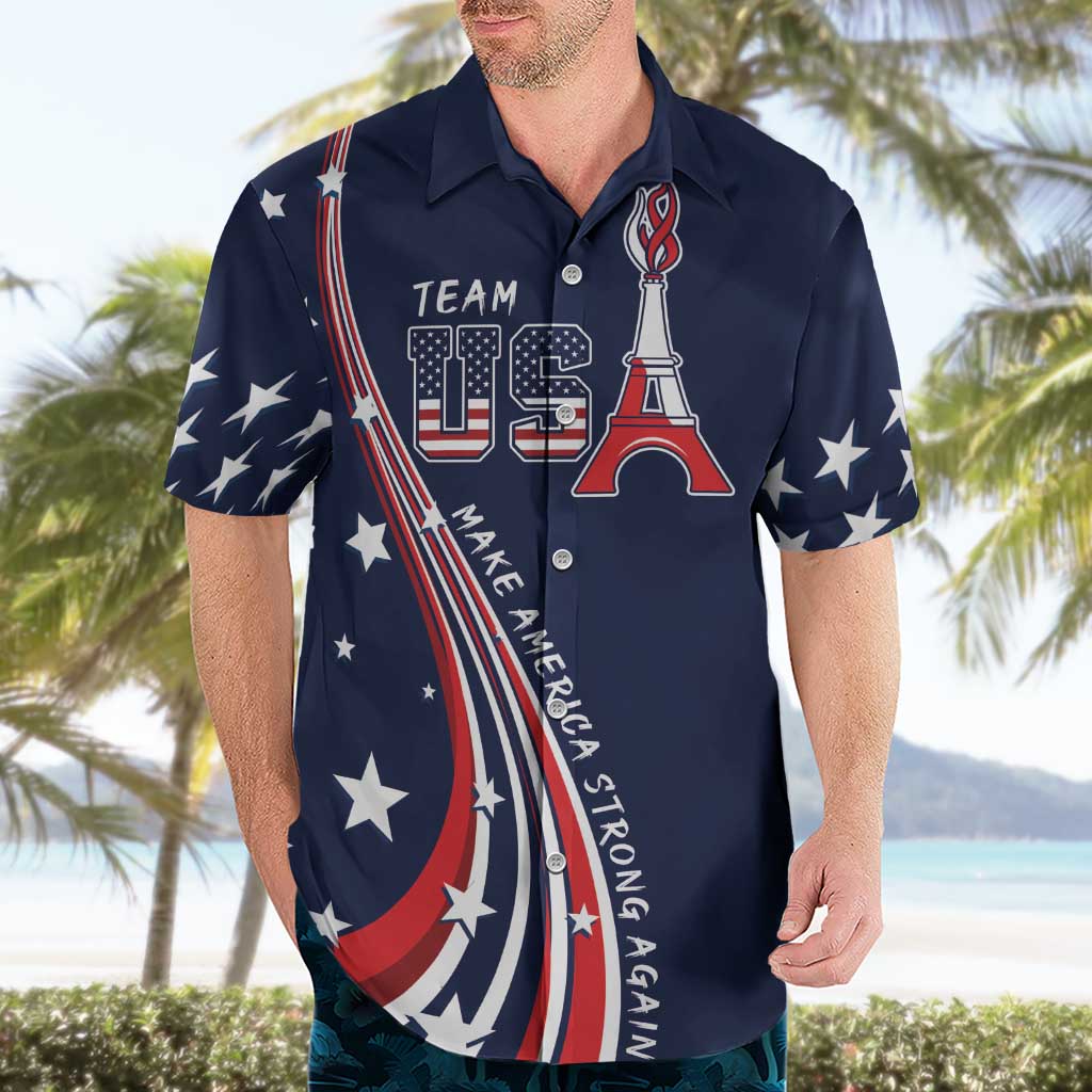 Personalized USA One For All Hawaiian Shirt Go Paris 2024 - Wonder Print Shop