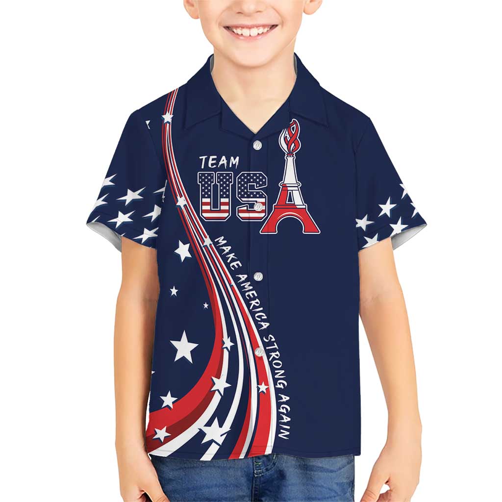 Personalized USA One For All Hawaiian Shirt Go Paris 2024 - Wonder Print Shop