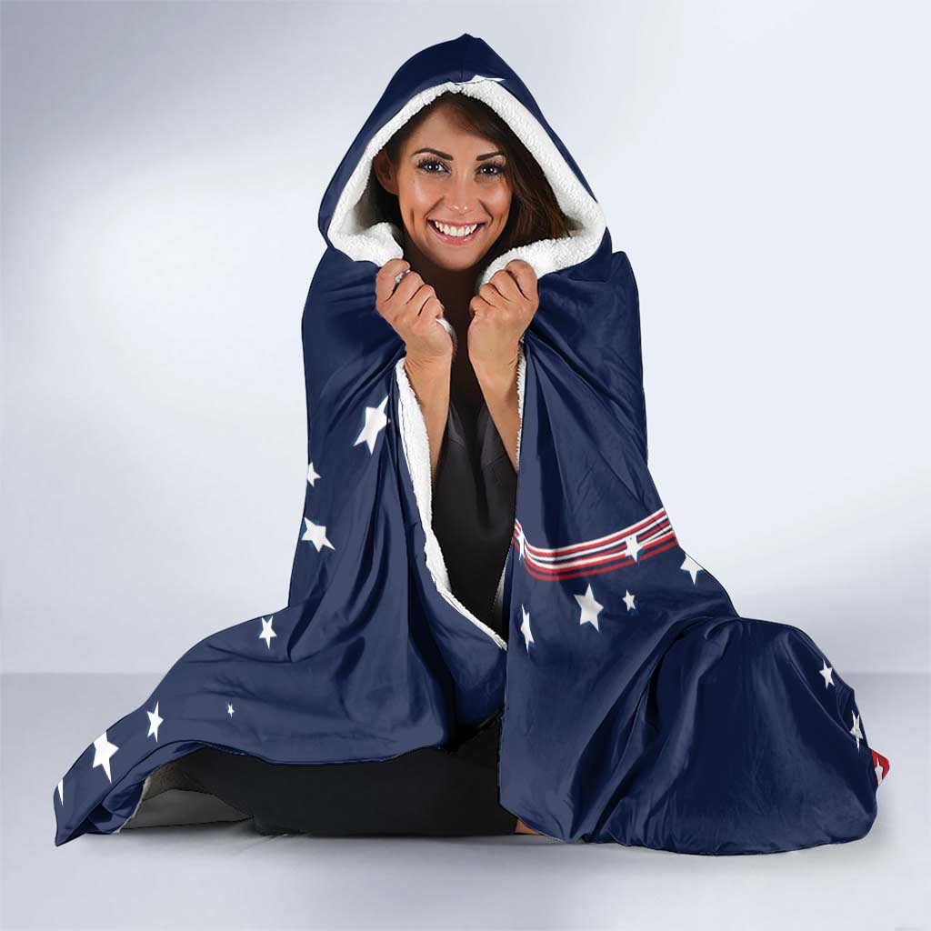 Personalized USA One For All Hooded Blanket Go Paris 2024