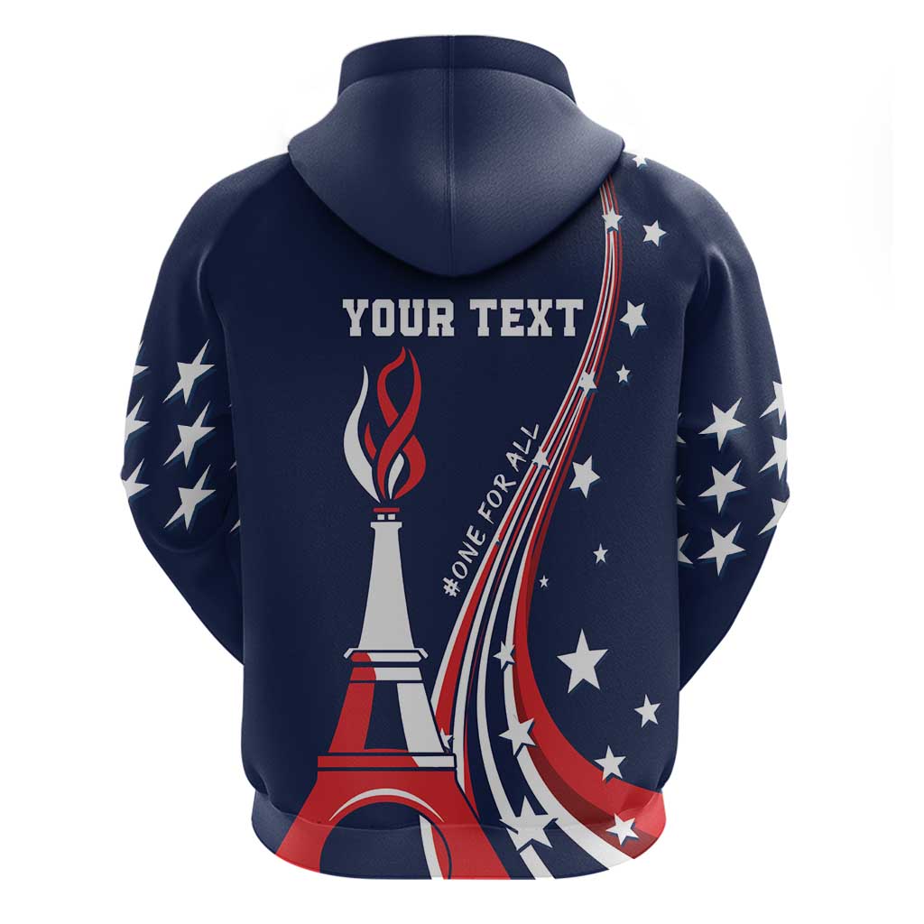 Personalized USA One For All Hoodie Go Paris 2024 - Wonder Print Shop