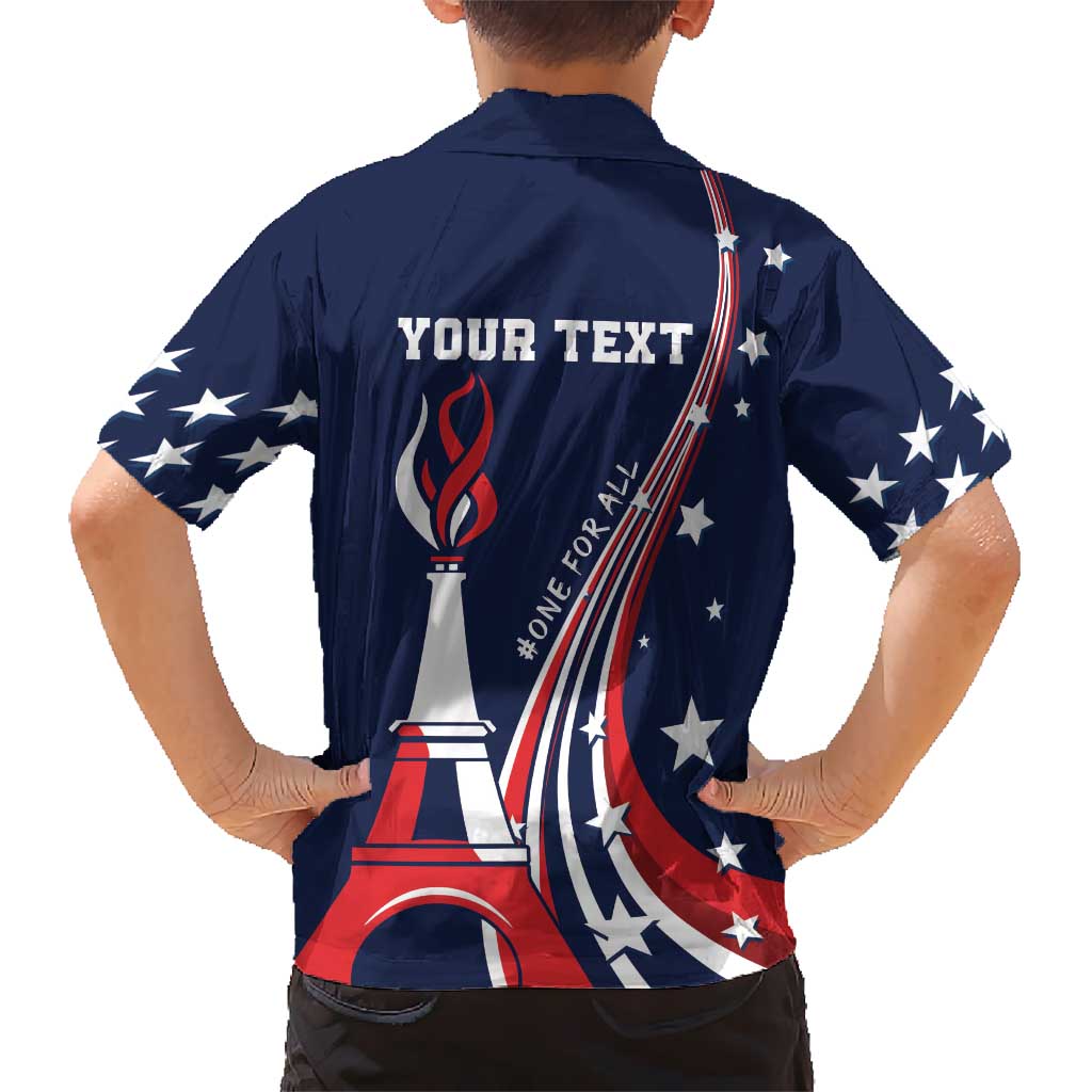 Personalized USA One For All Kid Hawaiian Shirt Go Paris 2024 - Wonder Print Shop