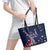 Personalized USA One For All Leather Tote Bag Go Paris 2024 - Wonder Print Shop