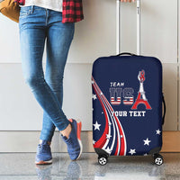 Personalized USA One For All Luggage Cover Go Paris 2024 - Wonder Print Shop