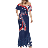 Personalized USA One For All Mermaid Dress Go Paris 2024 - Wonder Print Shop