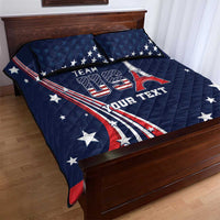Personalized USA One For All Quilt Bed Set Go Paris 2024 - Wonder Print Shop