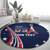 Personalized USA One For All Round Carpet Go Paris 2024