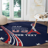 Personalized USA One For All Round Carpet Go Paris 2024