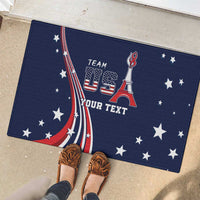 Personalized USA One For All Rubber Doormat Go Paris 2024 - Wonder Print Shop