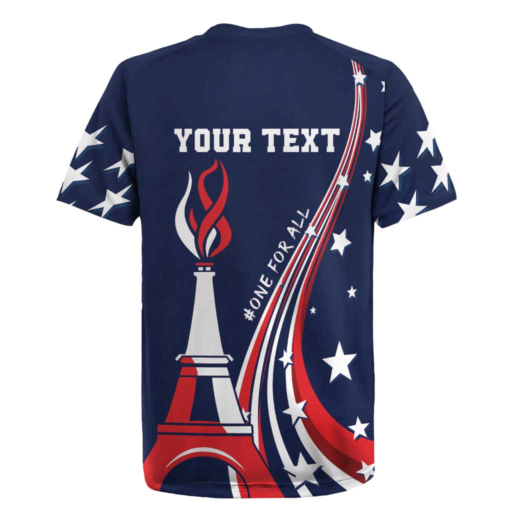 Personalized USA One For All Rugby Jersey Go Paris 2024 - Wonder Print Shop