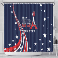 Personalized USA One For All Shower Curtain Go Paris 2024